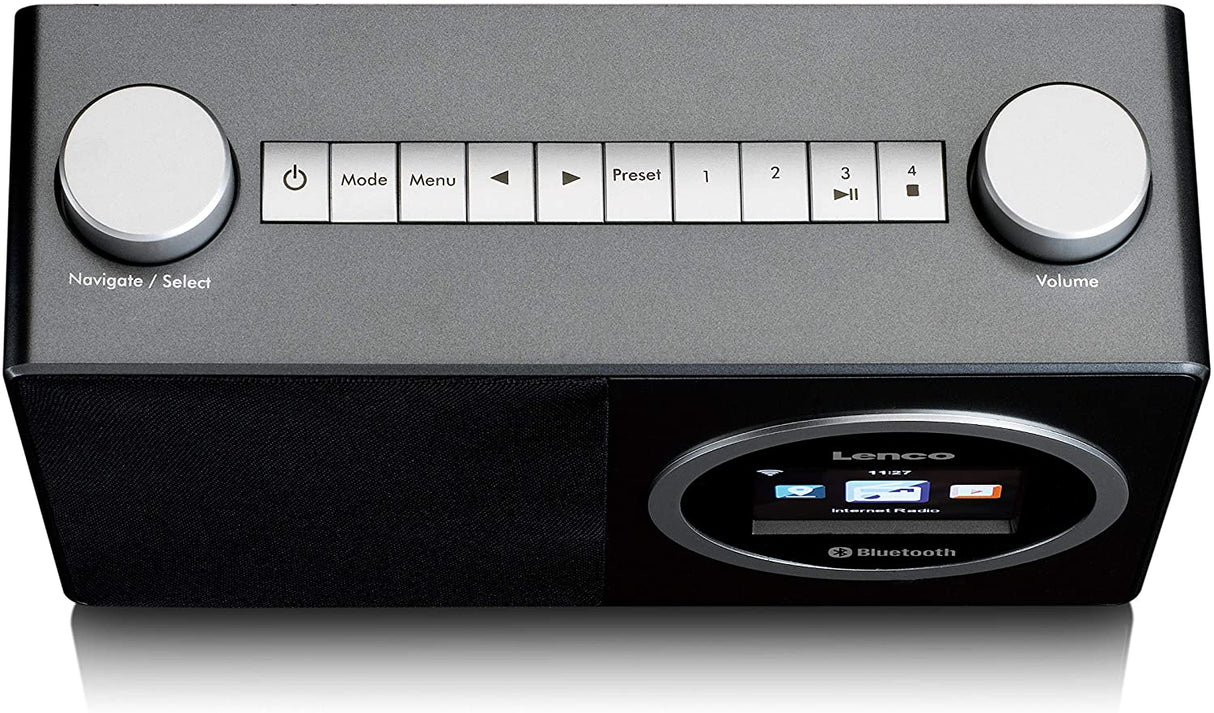 Lenco DIR-70 Internett Radio med Bluetooth (svart)