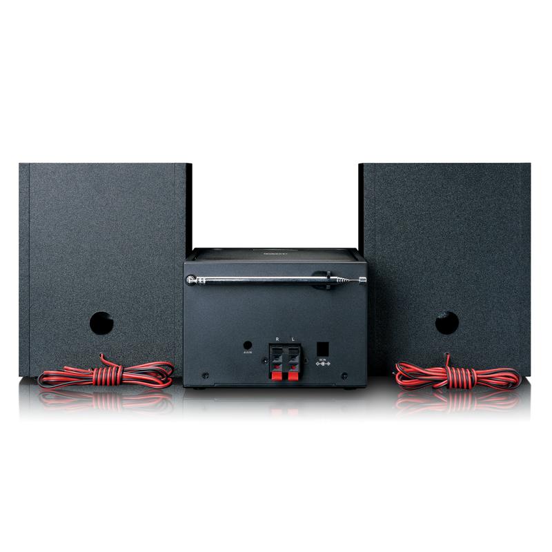 Lenco MC-250 MicroSet Mini Stereo og Internett- Radio (svart/sølv)