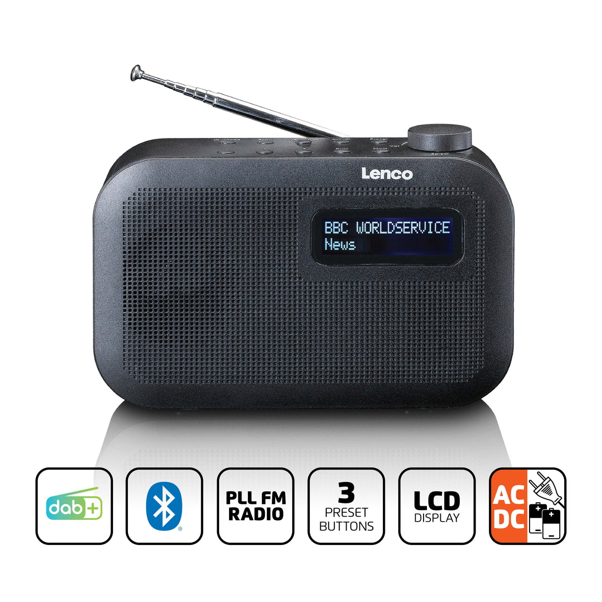 Lenco PDR-016 FM- og DAB+ Radio