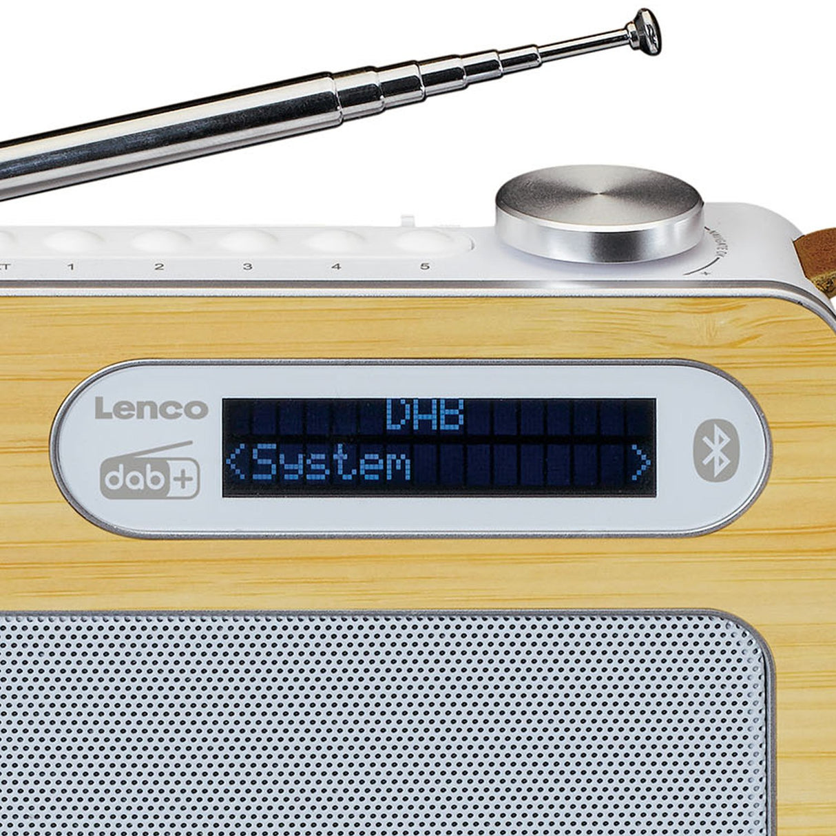 Lenco PDR-040 DAB+ Radio (bambus/hvit)