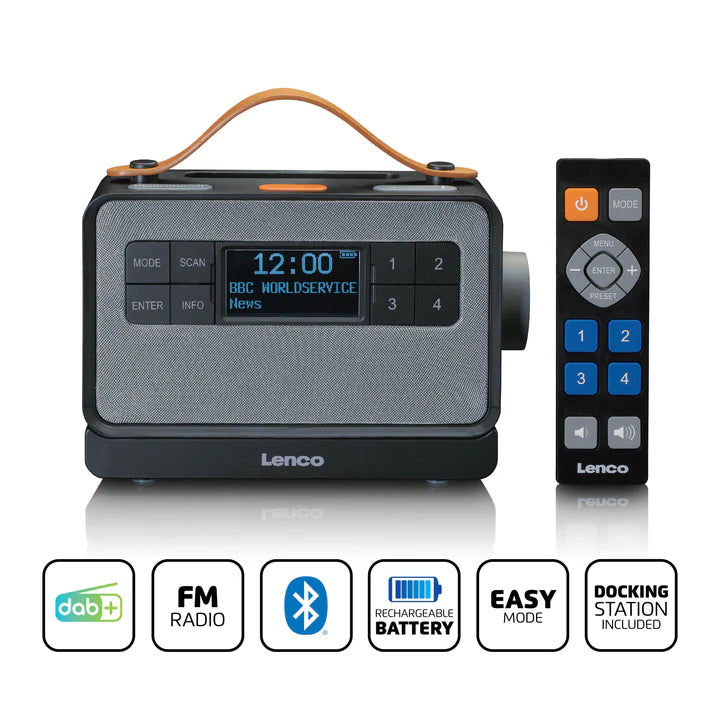 Lenco PDR-065 DAB+ Radio (svart)