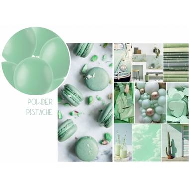 Linkballonger til Garland 8 stk. (Matt Pistachio, 33 cm)