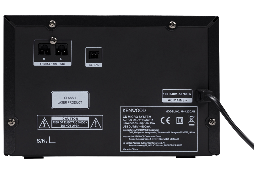 Kenwood M-420DAB Mini-system med Bluetooth og DAB+