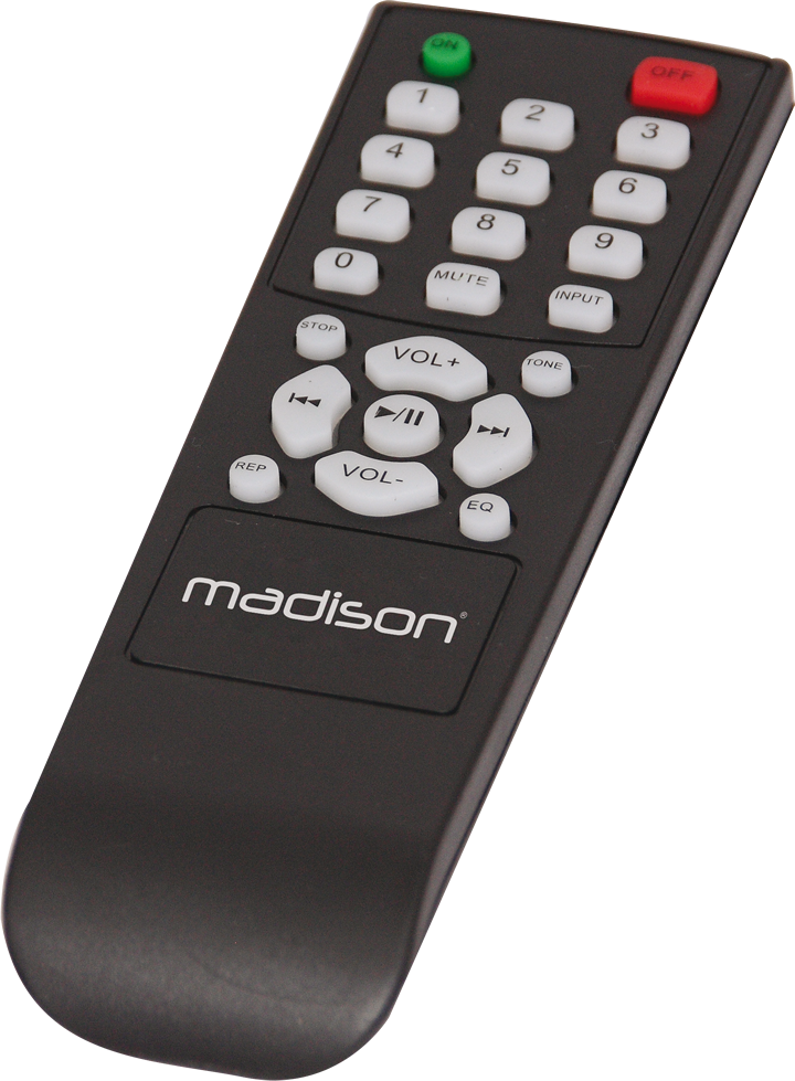 Madison HI-FI stereoforsterker (svart, 2x100W)