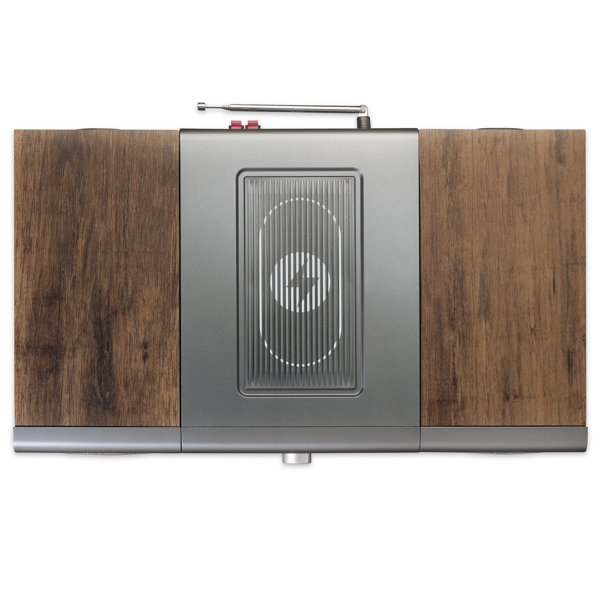 Lenco MC-175SI DAB+CD MP3-spiller (brun/sølv)