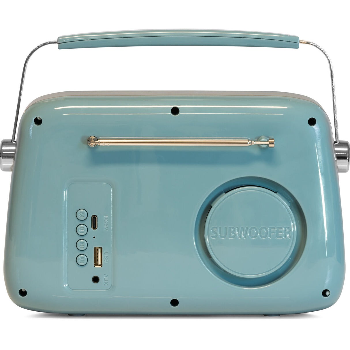 Madison Retro Radio med Bluetooth og FM (blå)