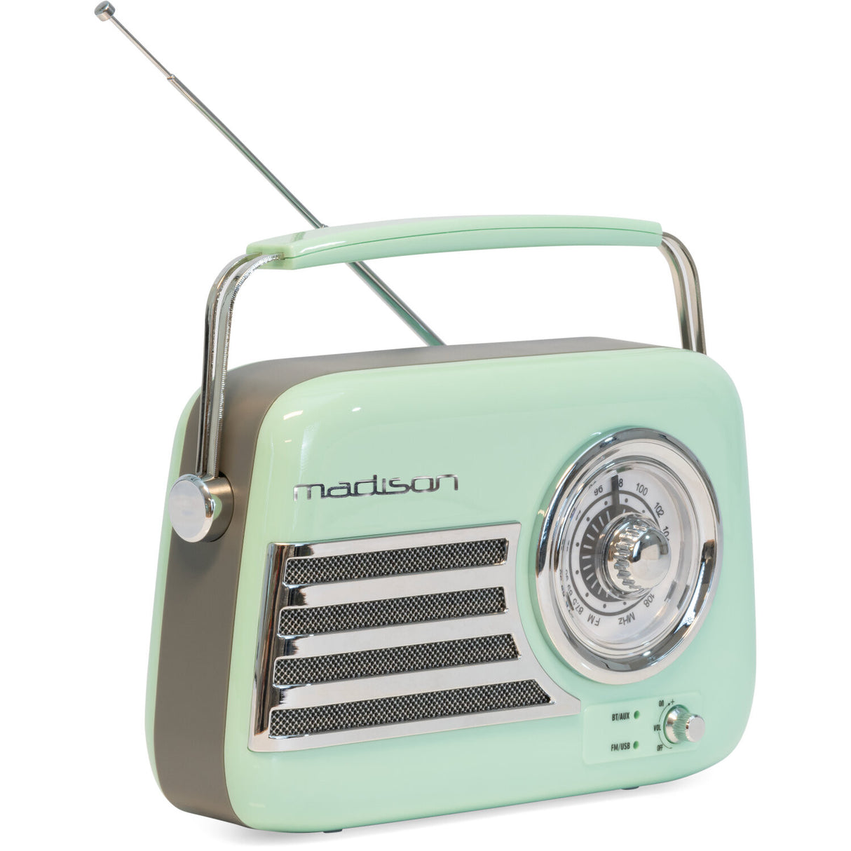 Madison Retro Radio med Bluetooth og FM (Mint)
