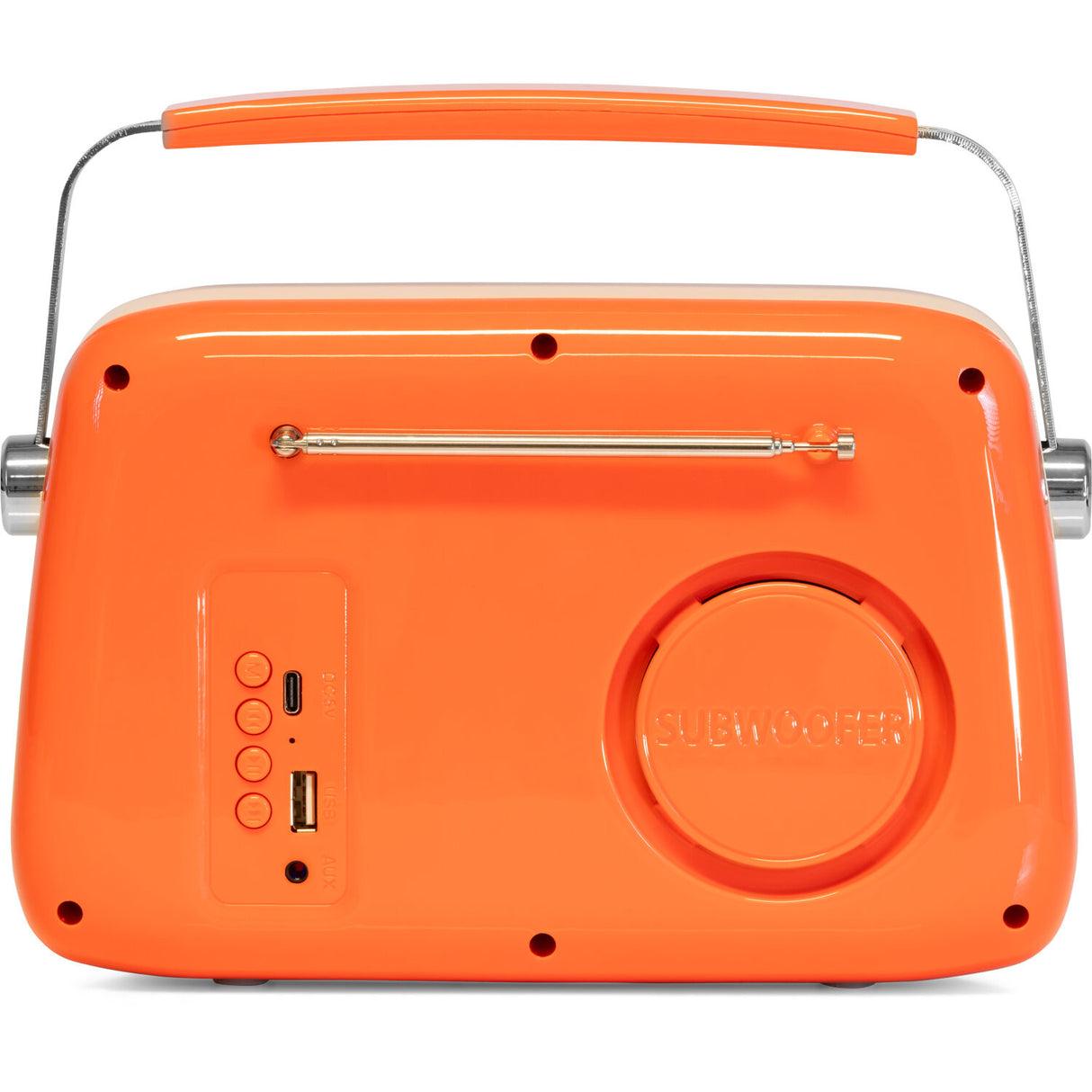 Madison Retro Radio med Bluetooth og FM (oransje)