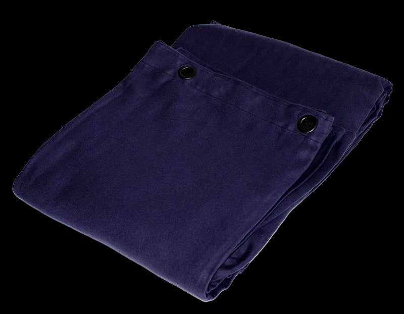 Molton teppe med øyne (marineblå)