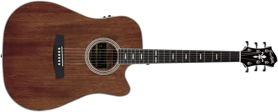 Hagstrom Mora Dreadnaught CE Western gitar (mahogni)