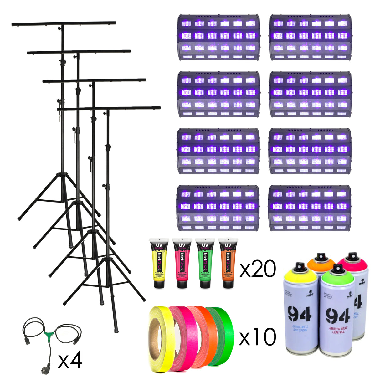 Natminton komplett pakke for 4 retter
