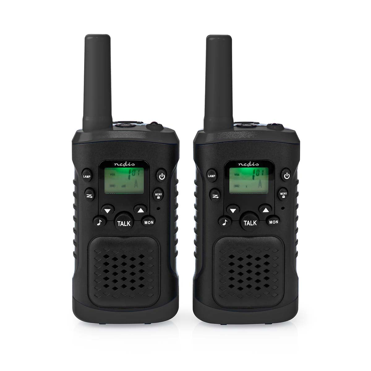 Nedis Walkie Talkie-sett med hodesett (opptil 6 km)