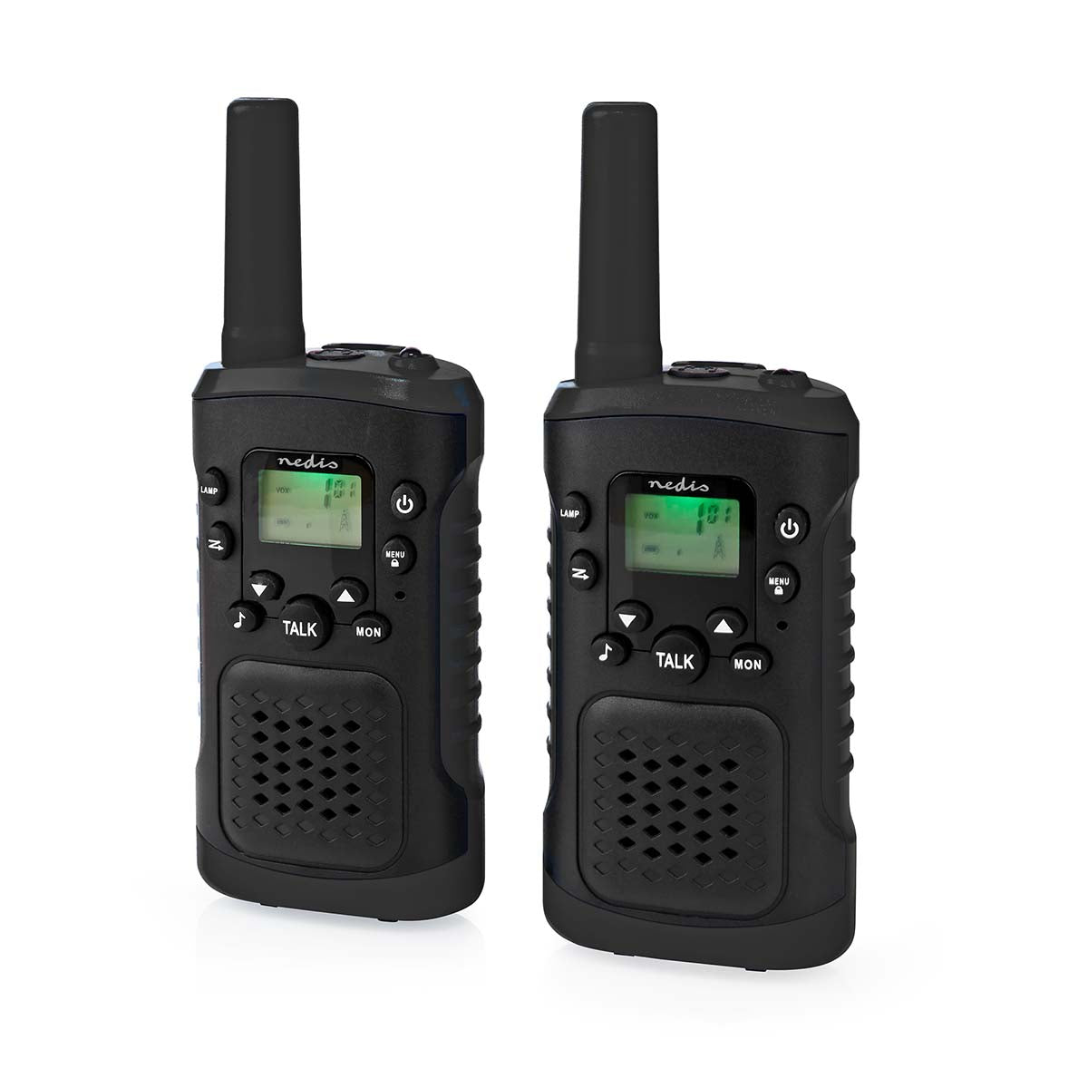 Nedis Walkie Talkie-sett med hodesett (opptil 6 km)