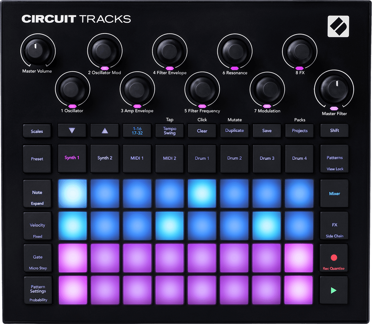 Novation Circuit Tracks trommemaskin