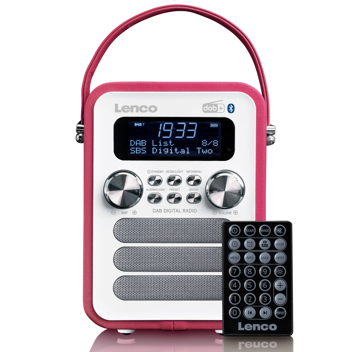 Lenco PDR-051 DAB+ Radio (rosa/hvit)