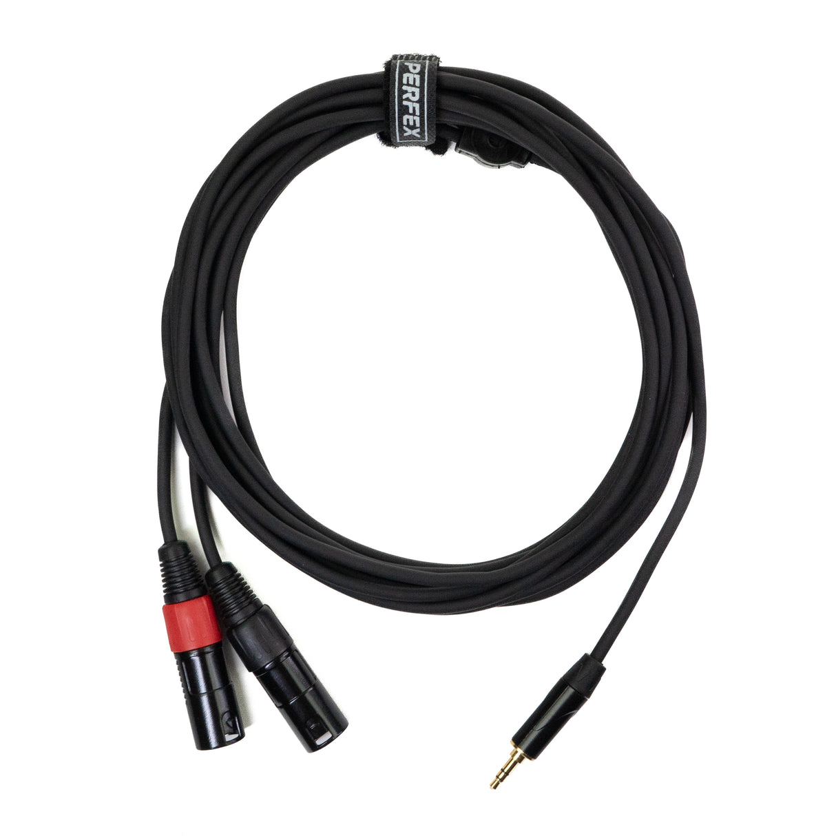 Perfex 2x XLR hann til 3,5mm minijack-kabel (6m)
