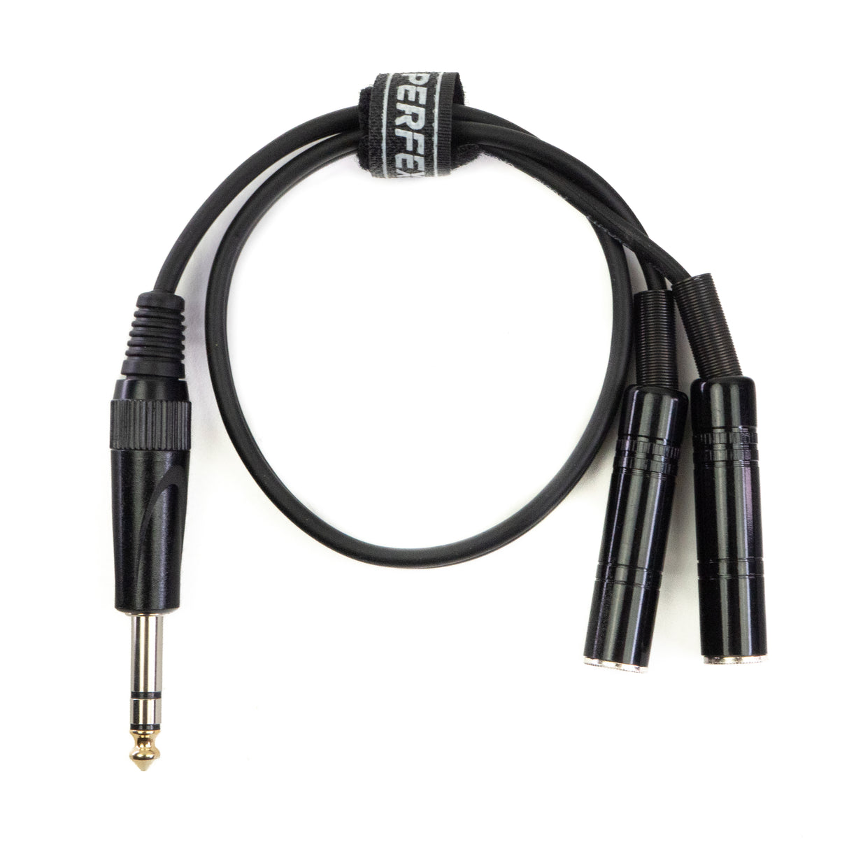 Perfex 6,3mm hodetelefon splitterkabel (0,5m)