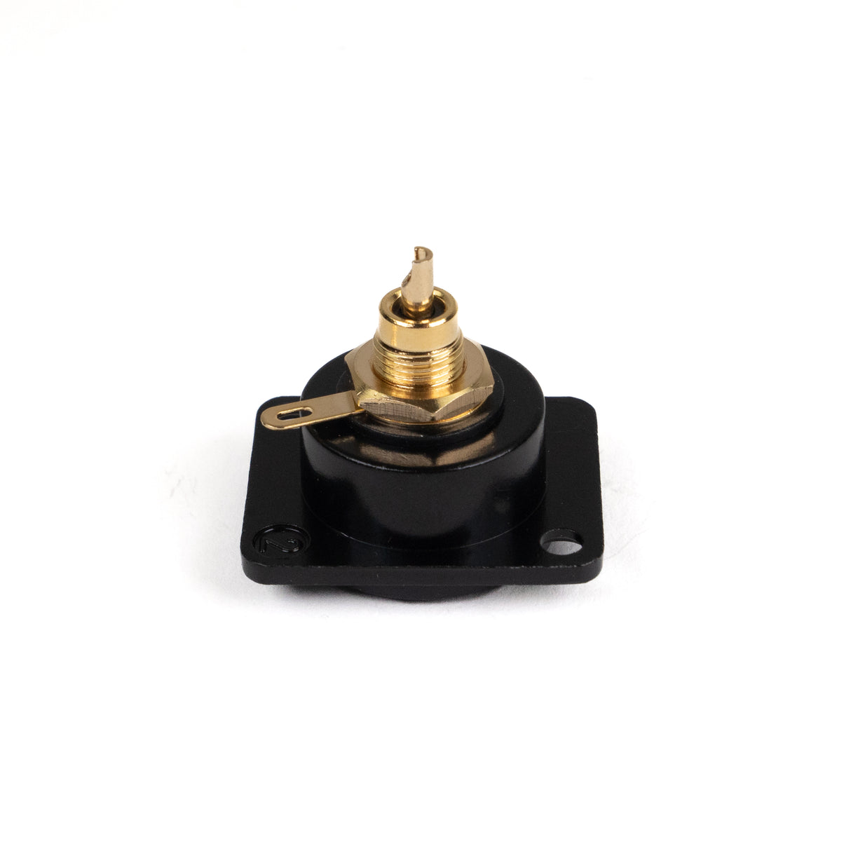 Perfex RCA Phono kvinnelig chassiskontakt (svart)