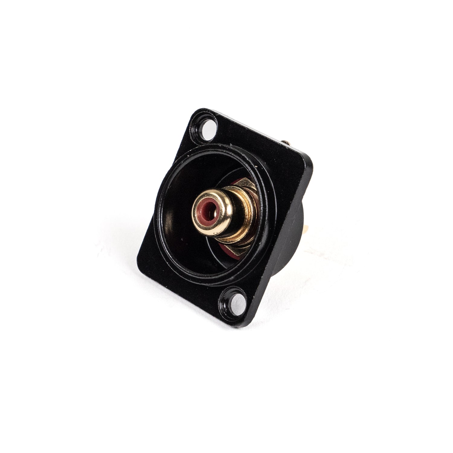 Perfex RCA Phono kvinnelig chassisplugg (rød, svart)