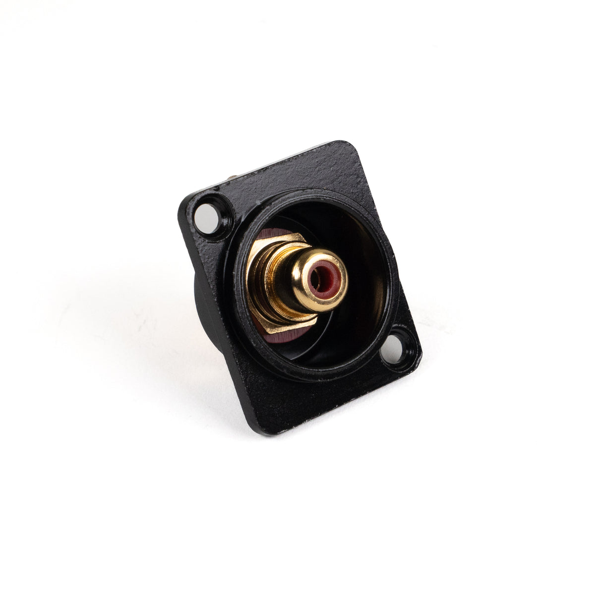 Perfex RCA Phono kvinnelig chassisplugg (rød, svart)