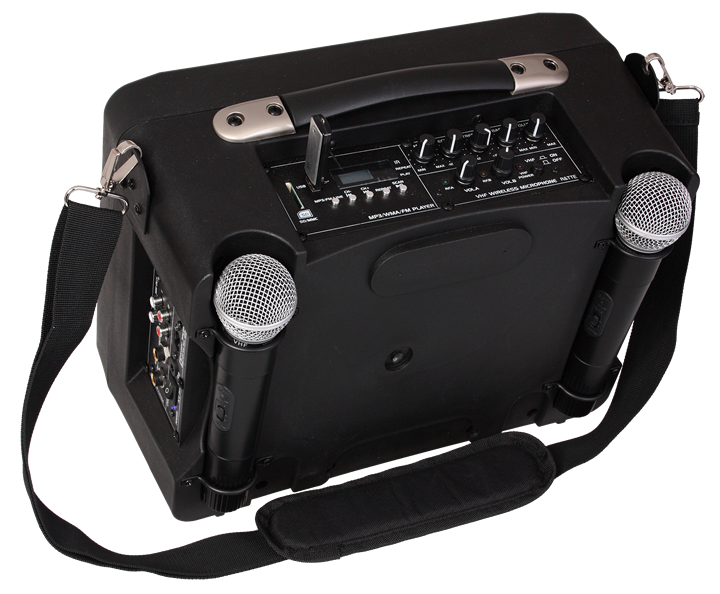 Bærbar høyttaler for høyttalere og reiseledere