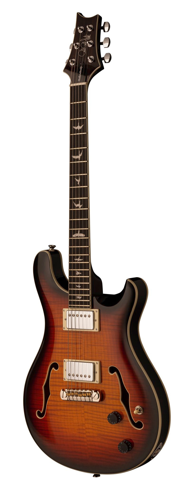 PRS SE Hollowbody II elektrisk gitar (Tricolor Burst )