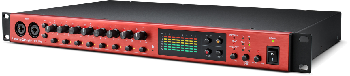 Focusrite Clarett+ Octopre mikrofonforforsterker