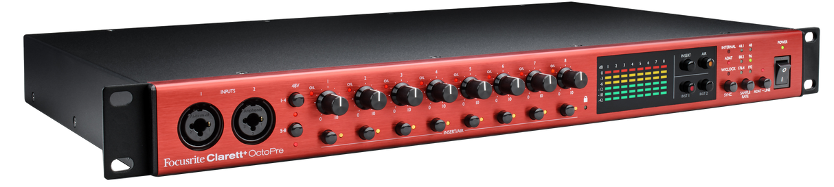 Focusrite Clarett+ Octopre mikrofonforforsterker