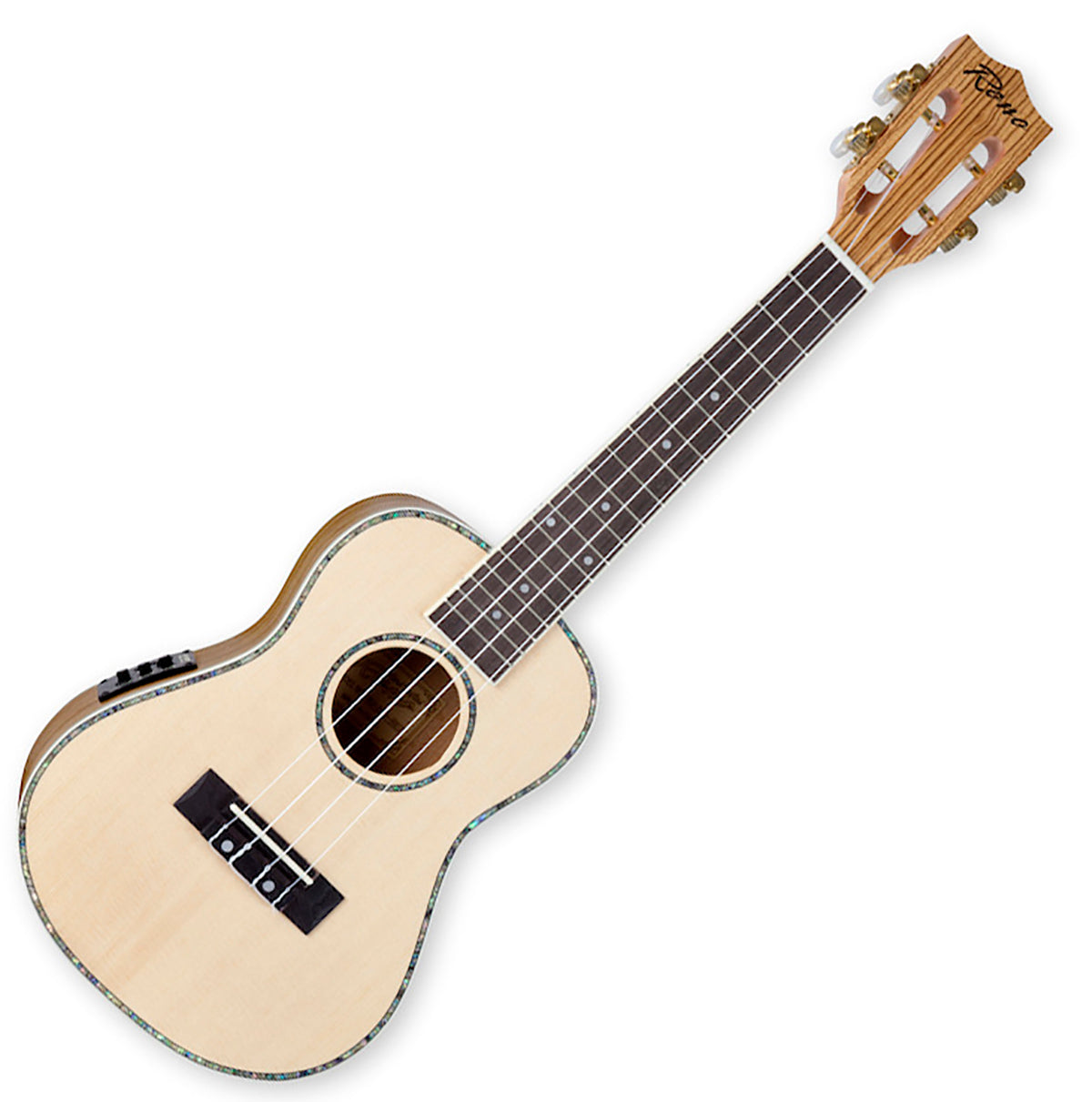 Reno RU320E Grand Concert Ukulele med pickup og tuner (naturlig)
