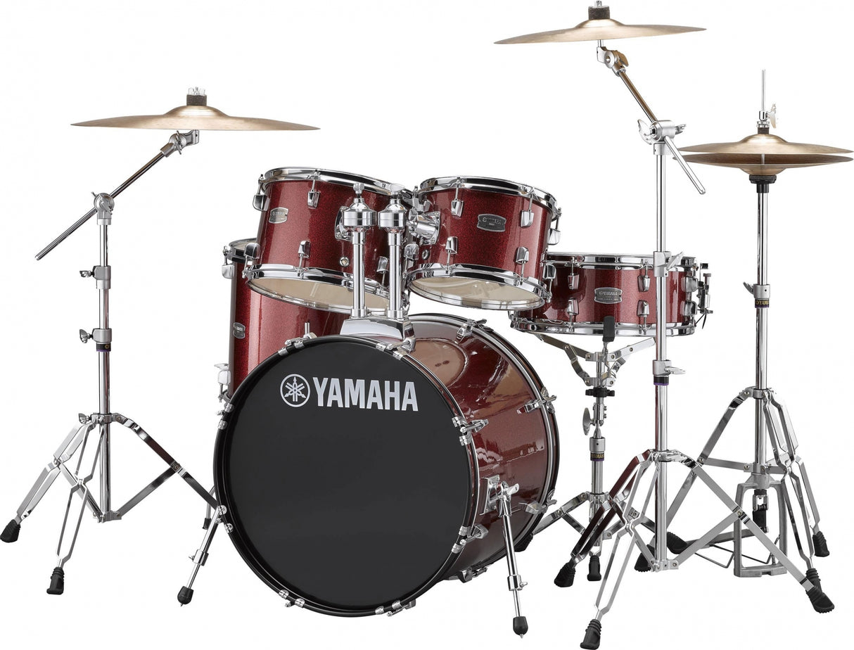 Yamaha Rydeen Studio Trommesett - inkl. hardwarepakke og bekkener - Burgundy Glitter