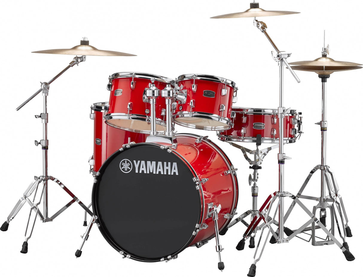 Yamaha Rydeen Standard trommesett - inkl. maskinvarepakke og kummer - Hot Red