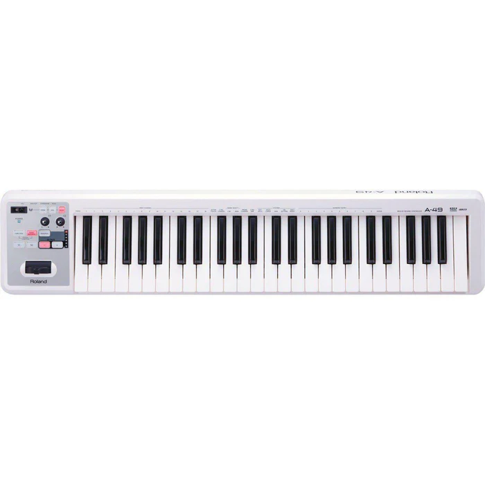 Roland A-49-WH MIDI Keyboard (hvit)