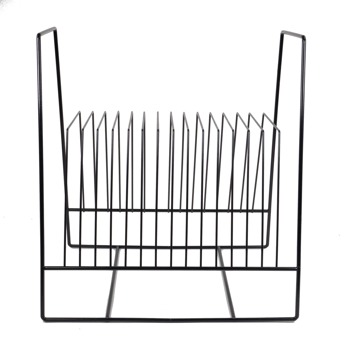 Studio 57 Vinyl platestativ i metall (svart) 2 stk