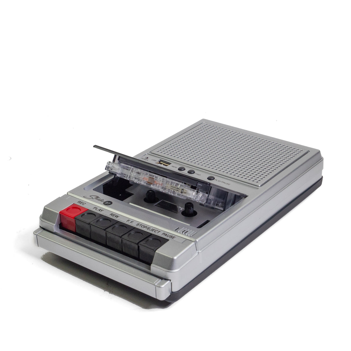 Studio 57 kassettspiller (sølv)