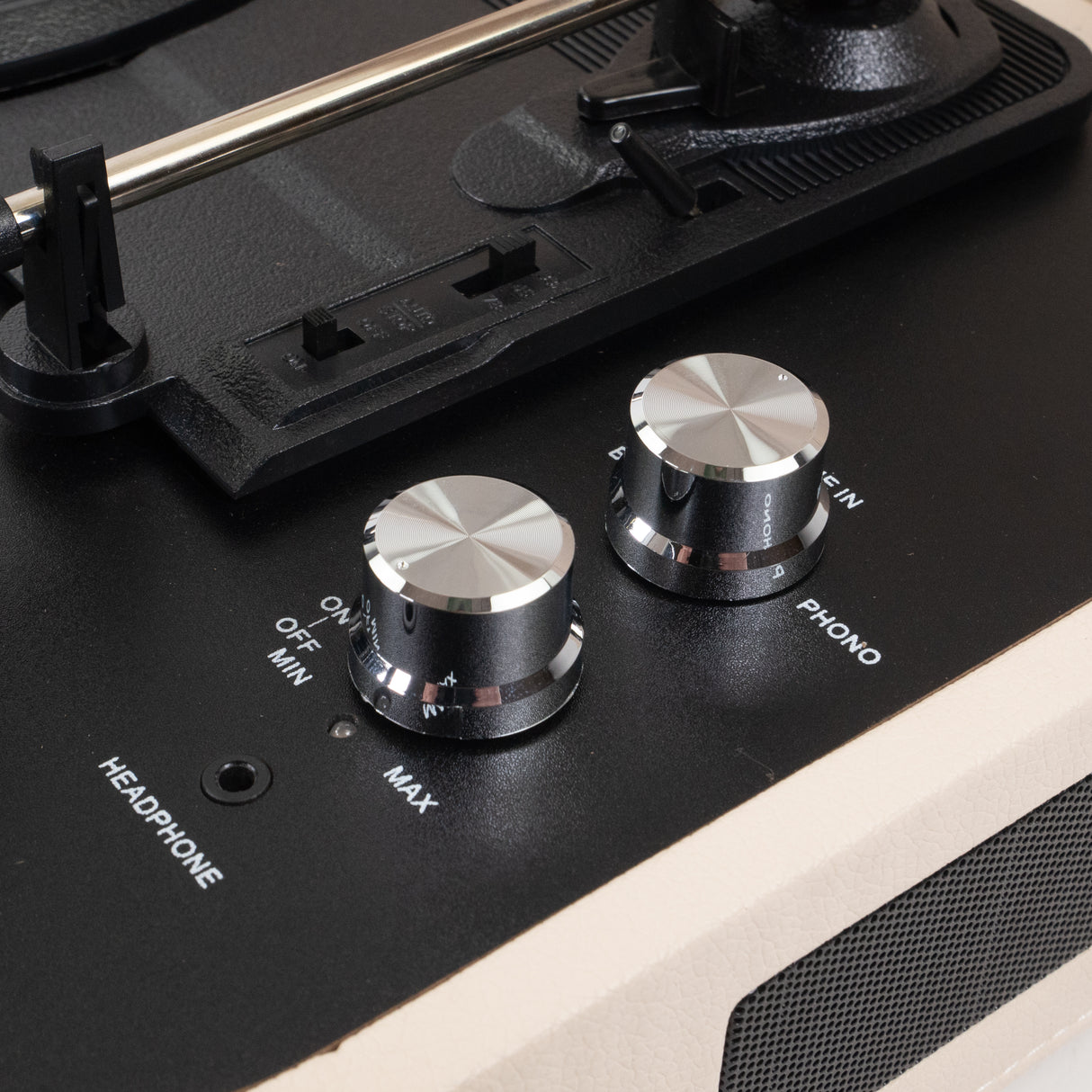 Studio 57 Mellow platespiller med LP-stativ (Hvit)