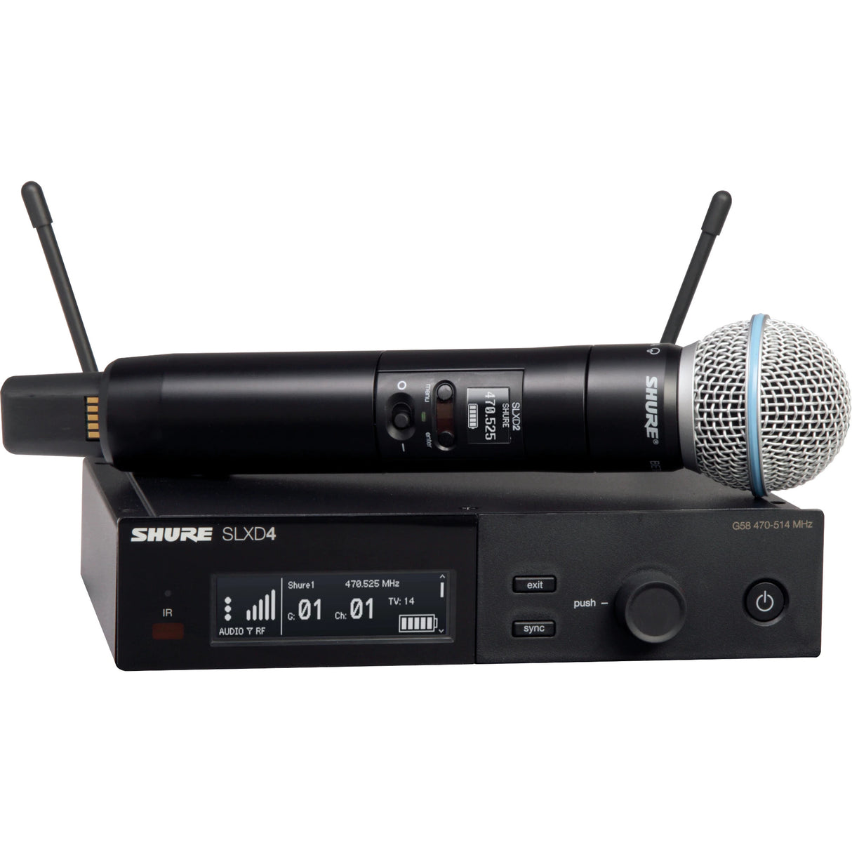 Shure SLXD24E/B58-S50 trådløst mikrofonsystem (823-865Mhz)