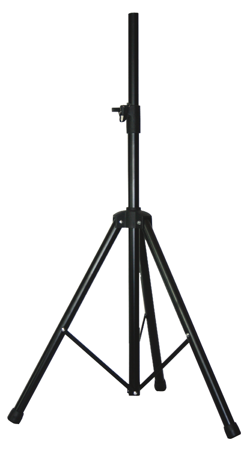 Høyttalerstativ i aluminium (svart, 30 kg, 1,80 m)