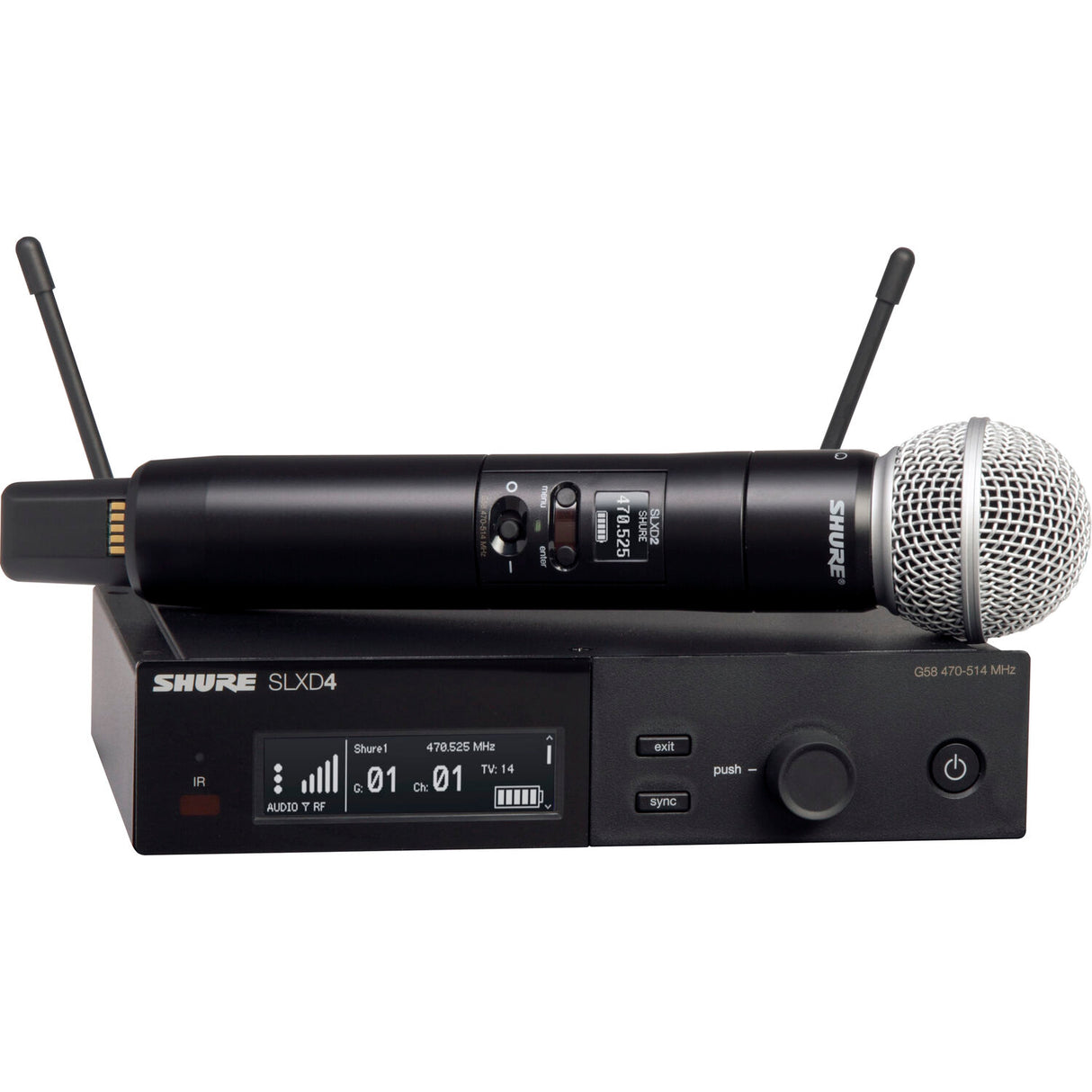 Shure SLXD24E/SM58-S50 trådløst mikrofonsystem (823-865Mhz)