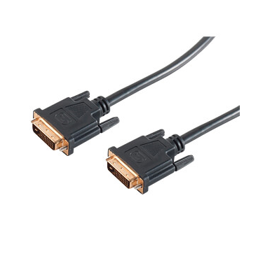 DVI-D plugg < DVI-D St 24+1 Dual-Link gold 15m