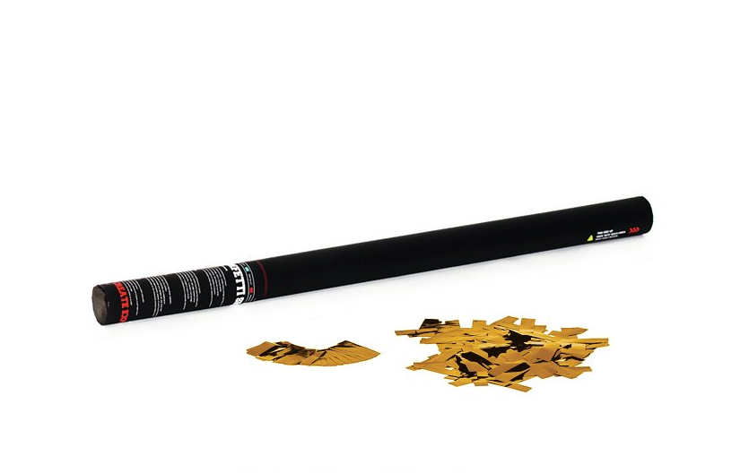 Konfetti rør håndholdt (gull, 80 cm)