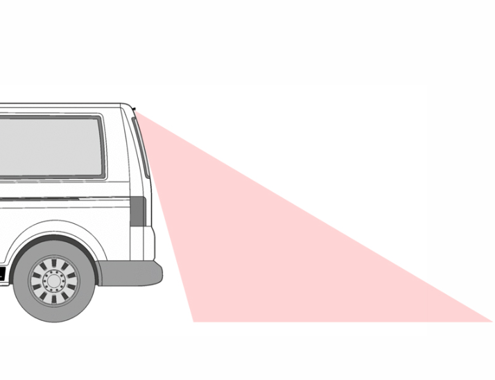 Ryggekamera for VW T5 med bakluke (2003-2015)