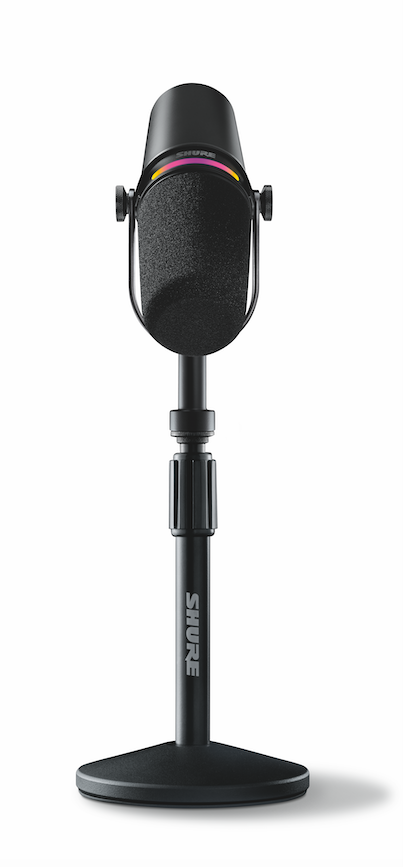 Shure MV7+ Podcast-mikrofon med stativ