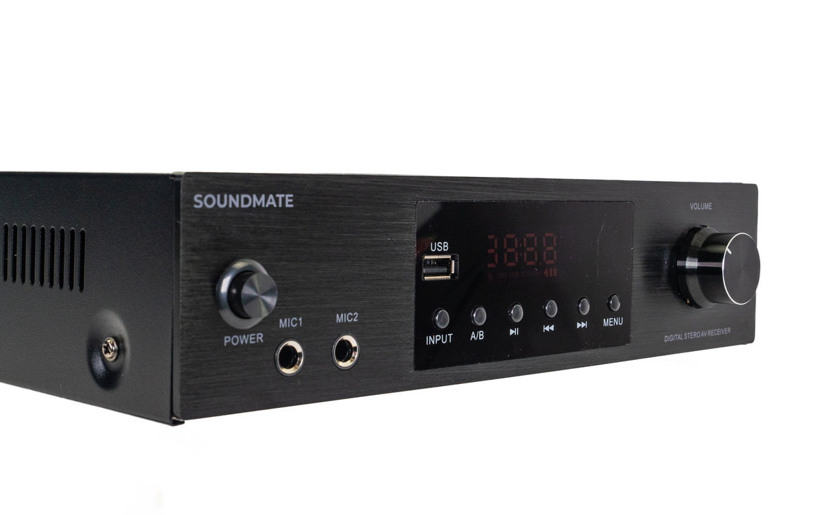 SoundMate Hi-Fi forsterker med Bluetooth (2x50W)