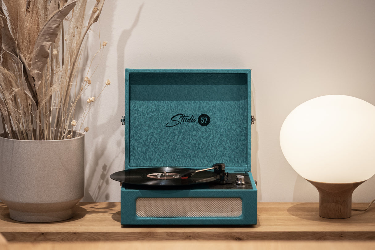 Studio 57 Groovy platespiller med LP-stativ (Ivy)