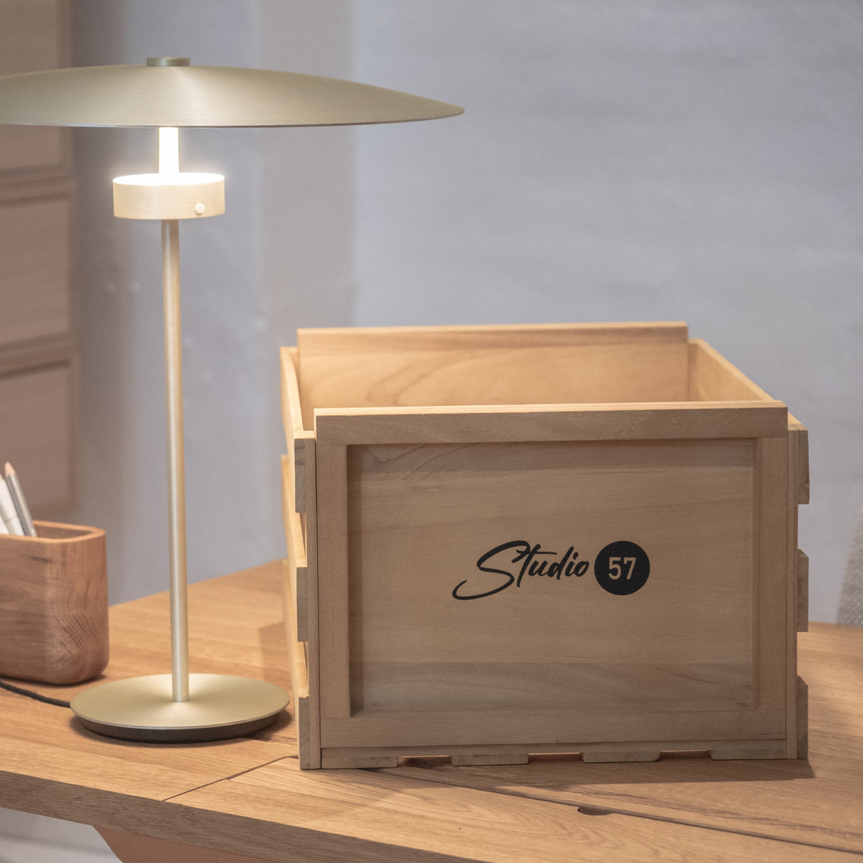 Studio 57 Oppbevaringsboks for vinylplater (Tre)