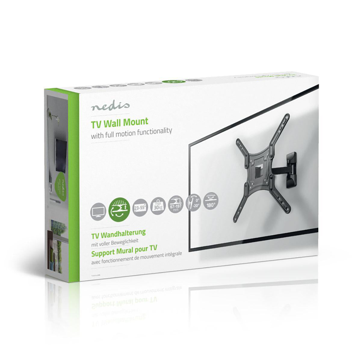 TV feste fullt bevegelig med 2 dreiepunkter (23-55", 30 kg)