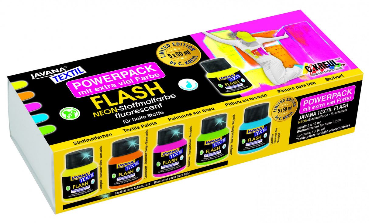 UV stoffmalingssett 5 x 50 ml