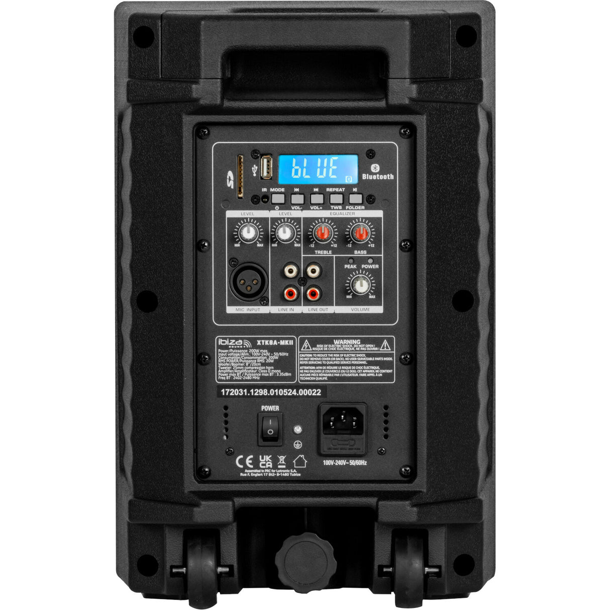 Ibiza XTK 8" aktiv høyttaler