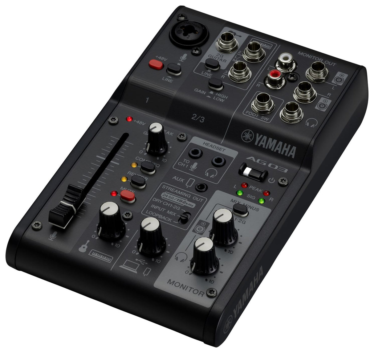 Yamaha AG03 MkII Live Streaming Mixer (svart)