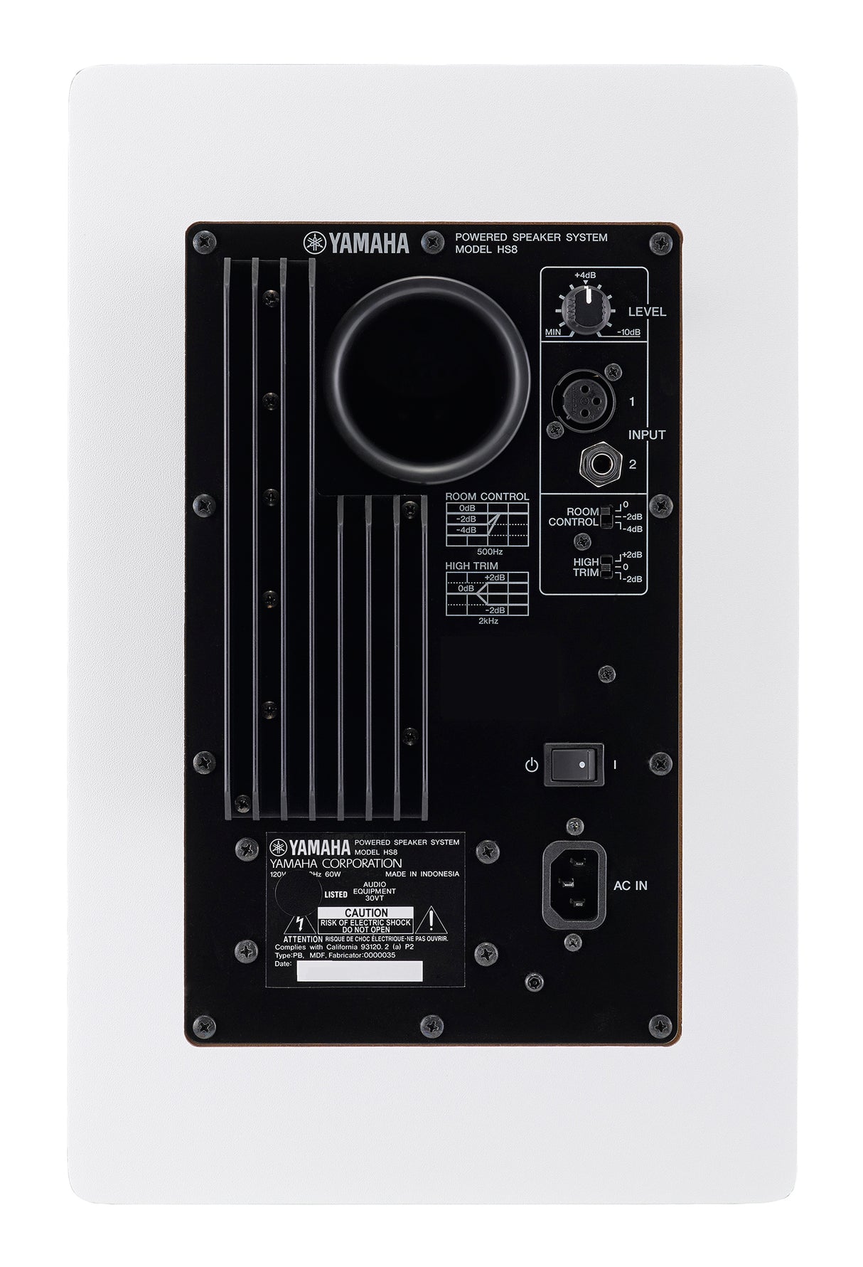 Yamaha HS8 W Active Studio Monitor (hvit)